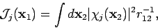 \begin{displaymath}
{\cal J}_j({\bf x}_1) = \int d{\mathbf x}_2 \vert \chi_j({\mathbf x}_2) \vert^2
r_{12}^{-1},
\end{displaymath}