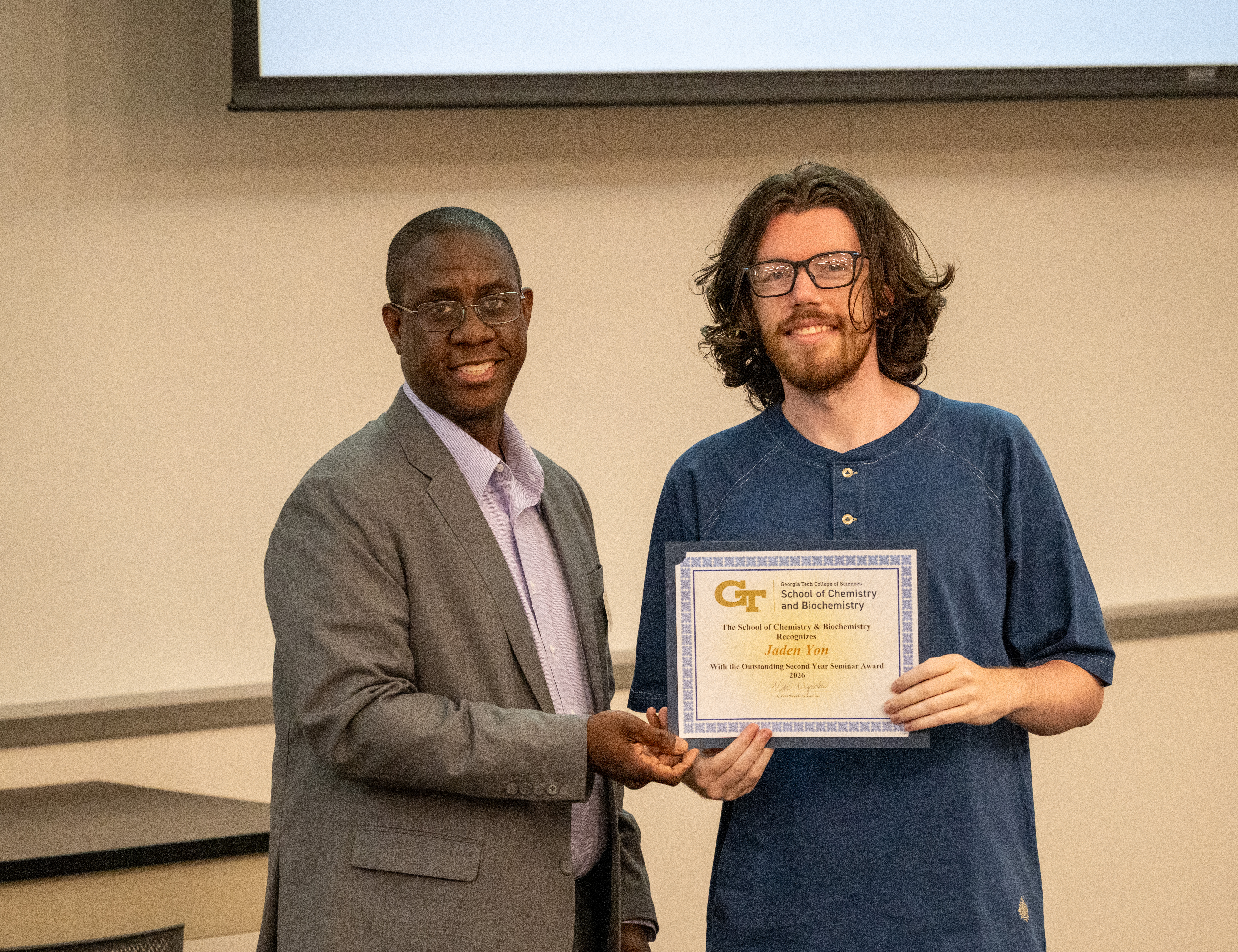 image for Jaden Yon Passes Candidacy & Wins Seminar Award