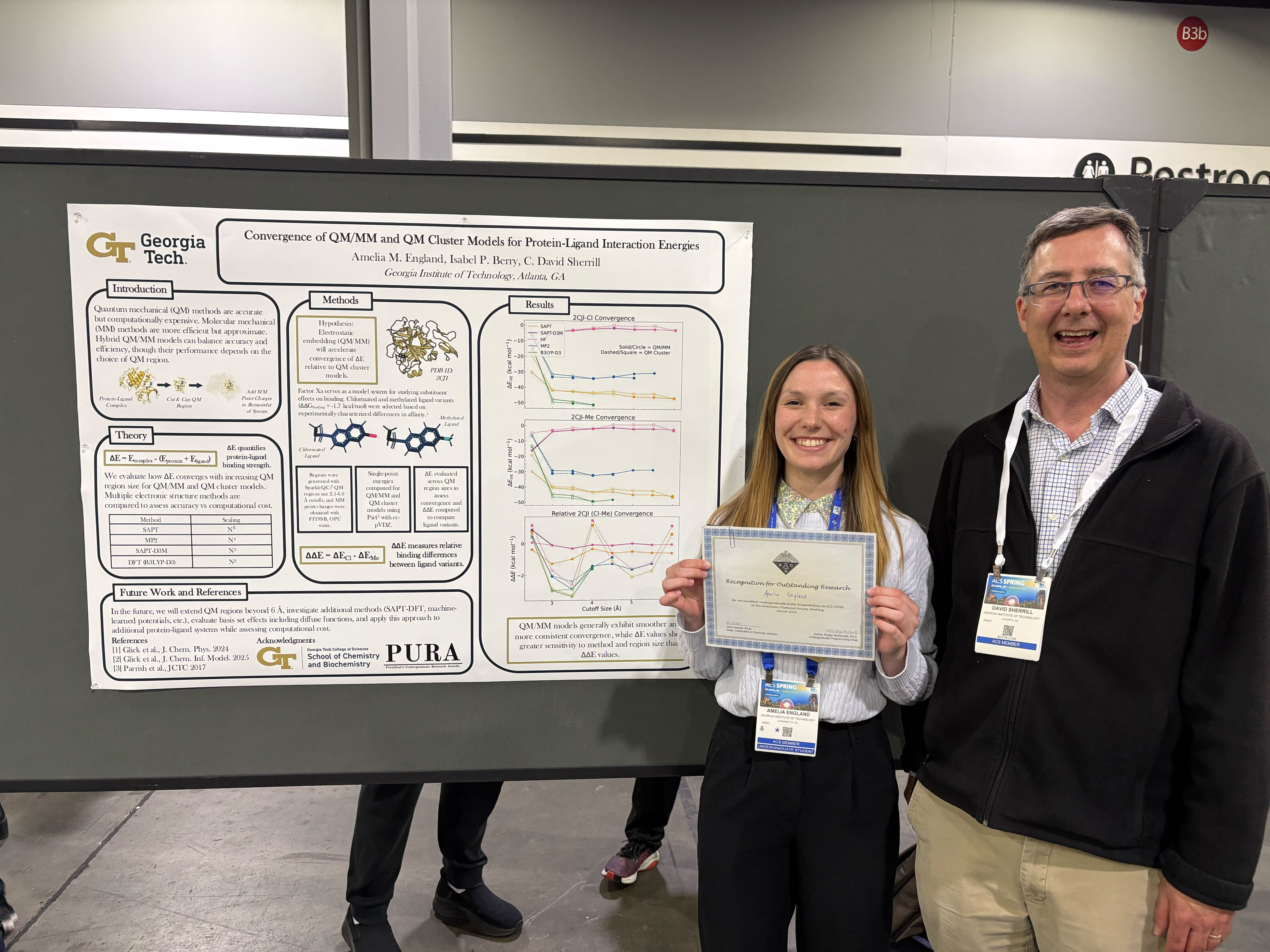 image for Amelia Wins ACS Poster Award